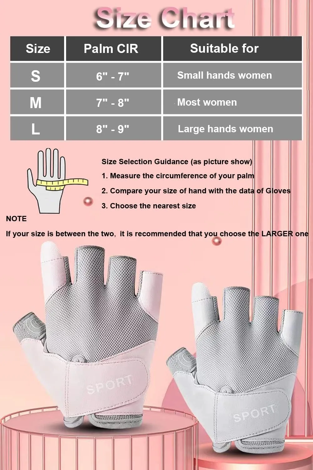 Workout Gloves - Gym & Fitness Gloves for Women, Hand Protection for Working Out