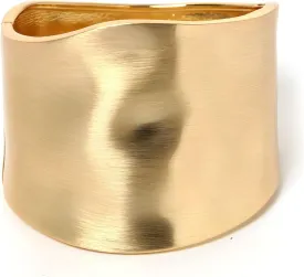 YBMYCM Wide Cuff Chunky Gold Bracelets for Women Open Cuff Bangles Adjustable Wrist Cuff Bracelets for Women