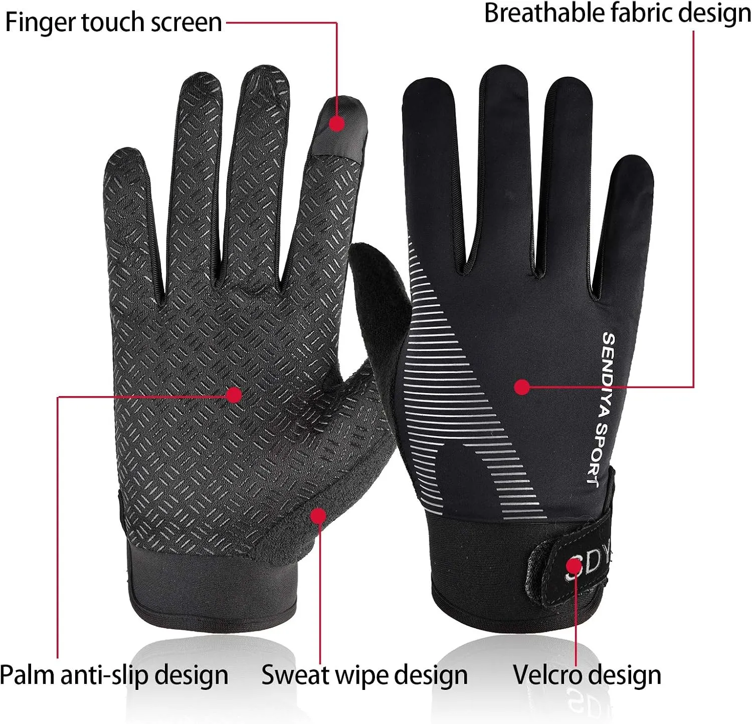 YHT Workout Gloves, Full Palm Protection & Extra Grip, Gym Fishing Fencing Gloves for Weight Lifting, Training, Fitness, Exercise (Men & Women)