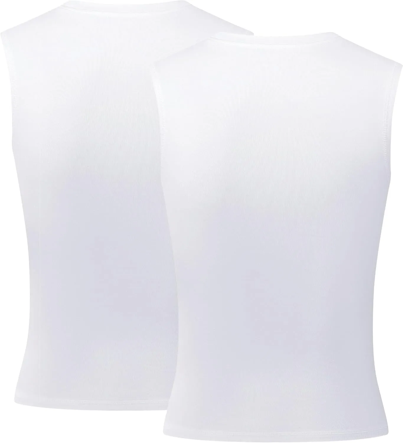 Youth Boys Compression Sleeveless Shirt Undershirts Workout Base Layer Vest Quick Dry Soccer Shirts